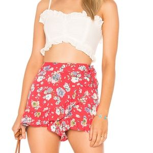 1DAYSALE NWT FREE PEOPLE FLIRTING FLOURS FLORAL SKORT